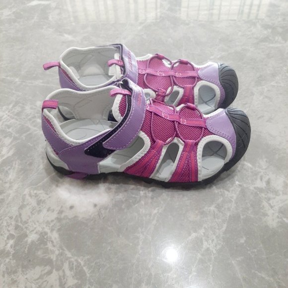 Dream Pairs Biveem Girls Purple Water Friendly Breathable Athlesiure Sandals Sz6 - Picture 2 of 5
